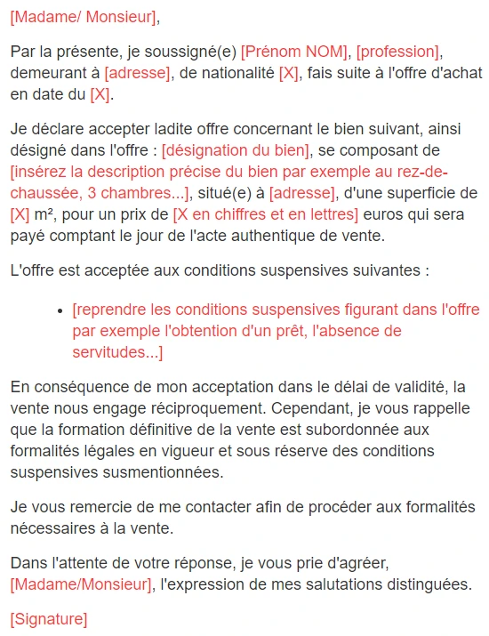 découvrez les stratégies efficaces pour réussir l'acceptation d'une offre lors d'une négociation. apprenez à mettre en avant vos atouts, à comprendre les enjeux des deux parties et à conclure des accords favorables. optimisez vos techniques de négociation et atteignez vos objectifs professionnels.